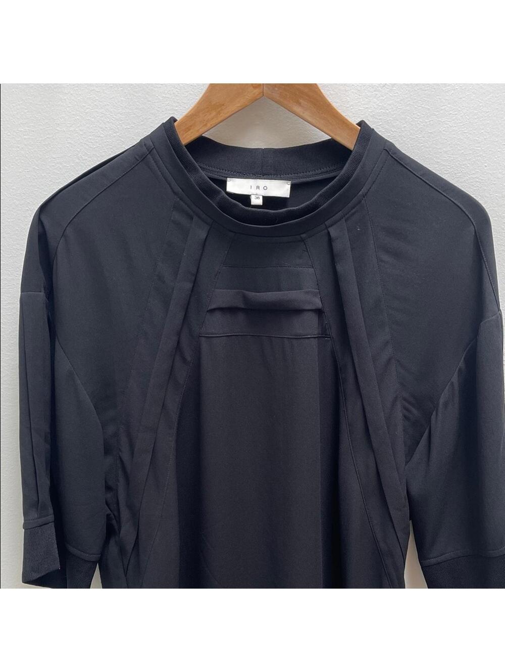 IRO Black Tunic Dress - contemporary design size 36